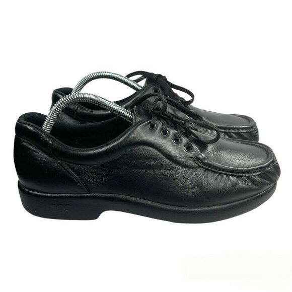 SAS C2153821 Black Women Leather with Rubber Sole Comfort Walking Shoes US 9.5 M - Picture 1 of 8